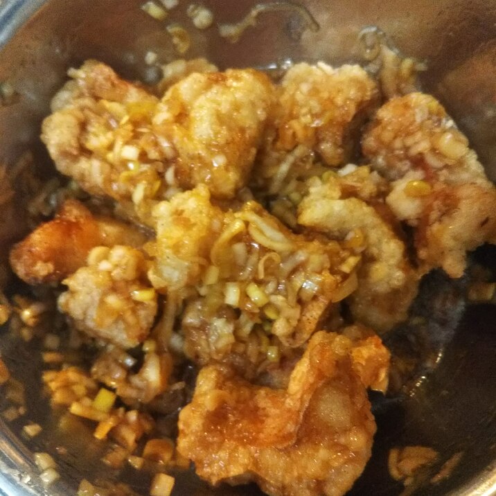 赤魚のねぎ甘酢あえ